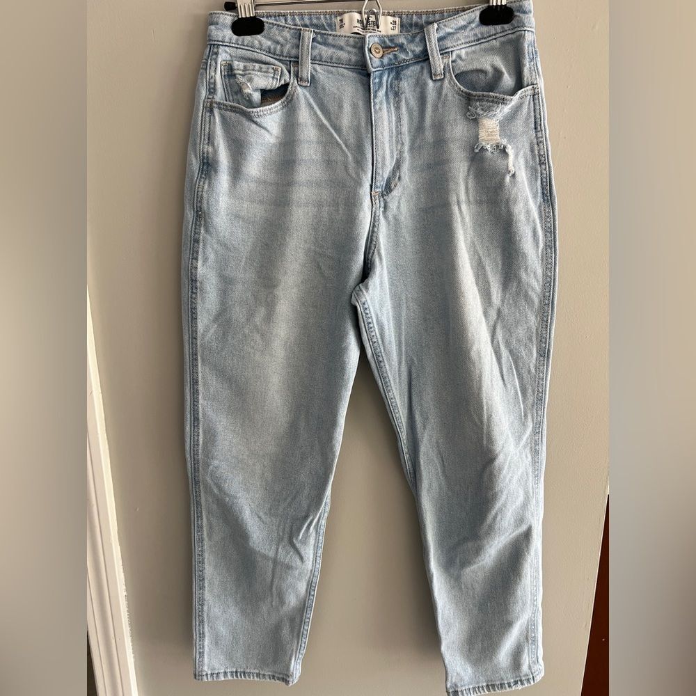 Hollister High Rise Vintage Straight Jeans Curvy 7R W28